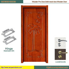 Puerta de madera llana Puerta de madera de cristal de puerta de madera de Foshan